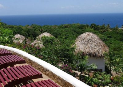 View from the Clubhouse at Samana Ocean View Eco Lodge
