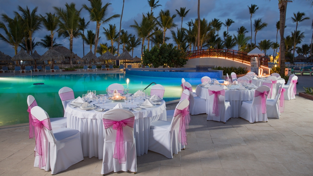 Wedding Dinner by the Pool at Grand Bahia Principe