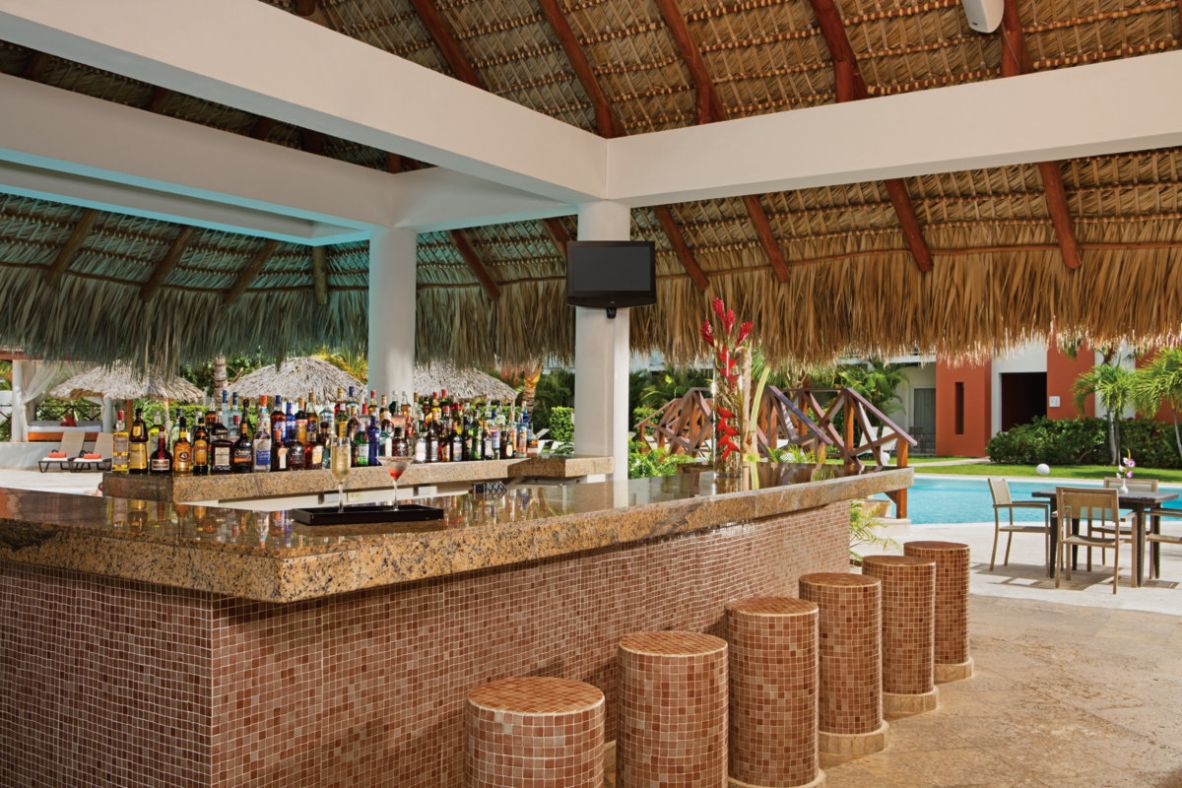 Pool Bar at the all inclusive hotel Now Larimar in Punta Cana, Dominican Republic
