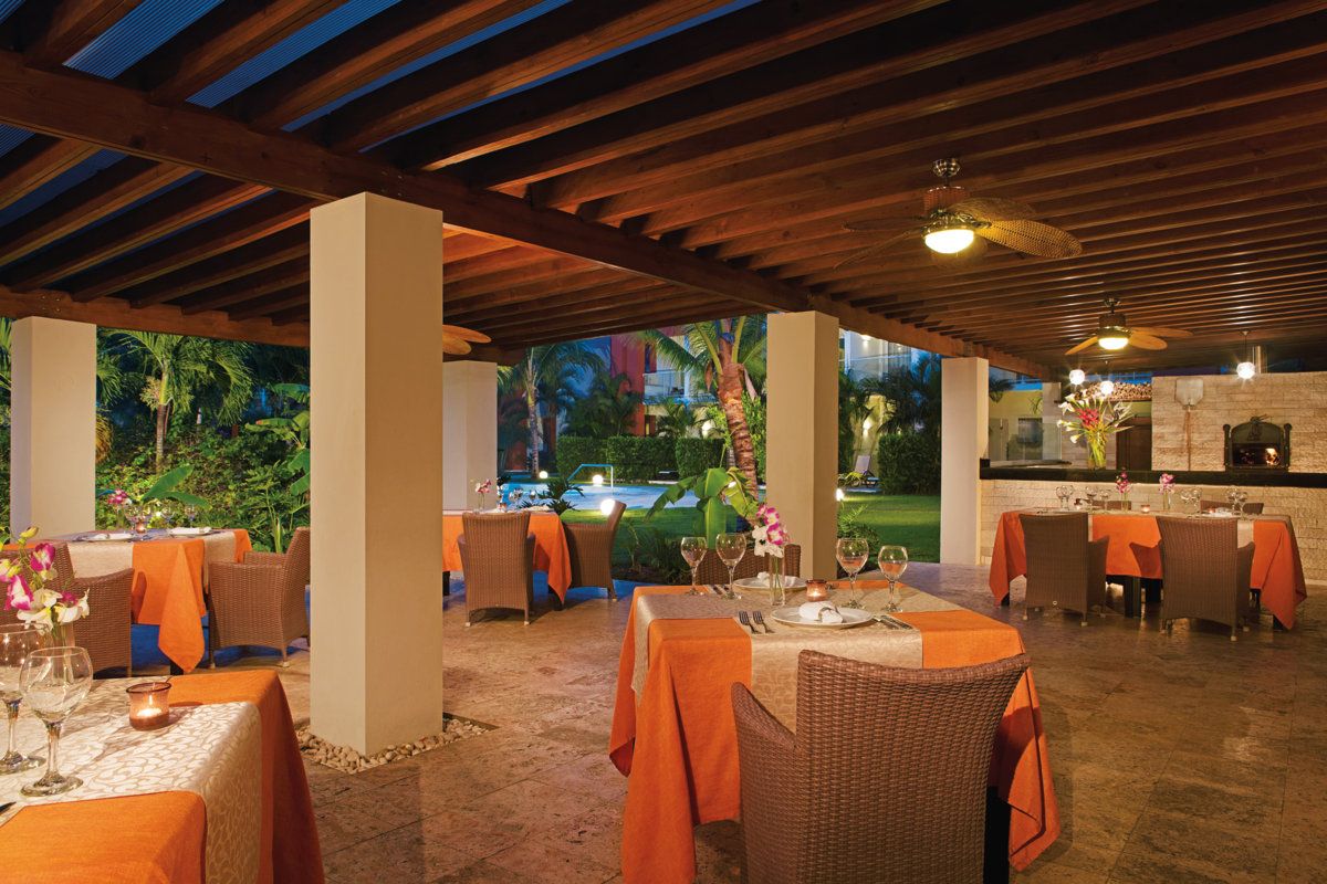 Italian Restaurant at the all inclusive hotel Now Larimar in Punta Cana, Dominican Republic